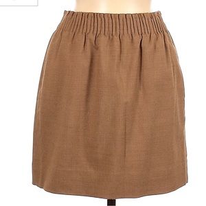Jcrew Factory tan wool blend sidewalk skirt